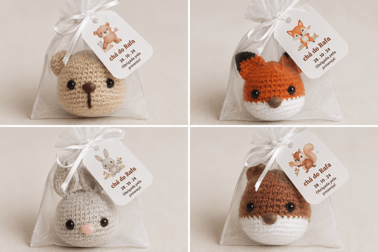Lote de amigurumis lembrancinhas artesanais