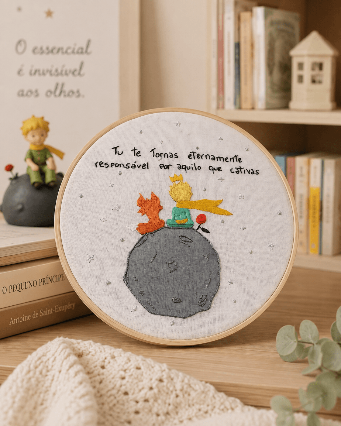 Bordados inspirados no Pequeno Principe